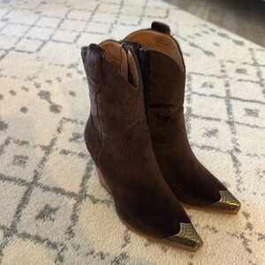 Brown Western Booties